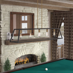 HINKLEY Burley Oak 5 - Light Kitchen Island Pendant