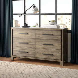 GREYLEIGH™ TEEN Adah 6 Drawer Double Dresser with Mirror