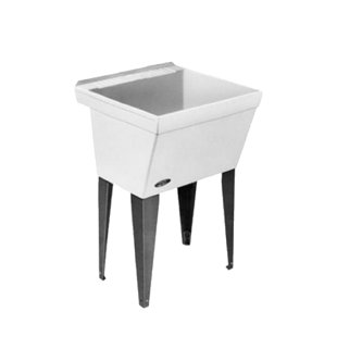E.L. MUSTEE & SON Utilatub 23" x 23.5" Free Standing Laundry Sink