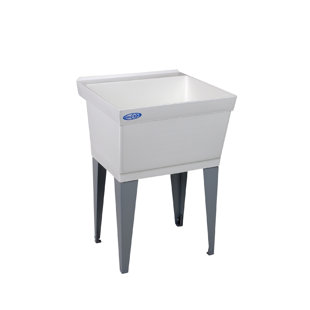 E.L. MUSTEE & SON Utilatub 23" x 23.5" Free Standing Laundry Sink