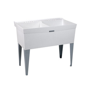 E.L. MUSTEE & SON Utilatwin 40" x 24" Free Standing Laundry Sink