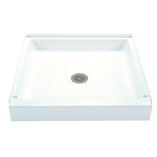 E.L. MUSTEE & SON Durabase 34'' W 34'' D Square Single Shower Base