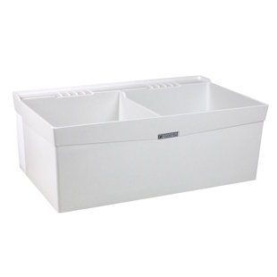 E.L. MUSTEE & SON Utilatwin 40" x 24" Wall Mounted Laundry Sink