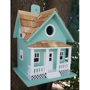 HOME BAZAAR Fledgling Series Beachside Cottage 9 in x 7.5 in x 6.5 in Birdhouse