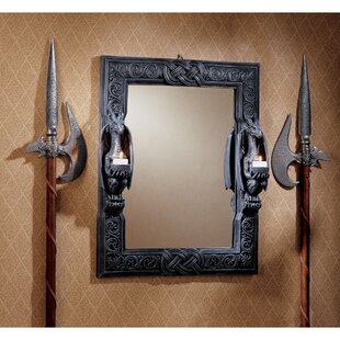 DESIGN TOSCANO Dragons Thorne Twin Dragons Wall Mirror