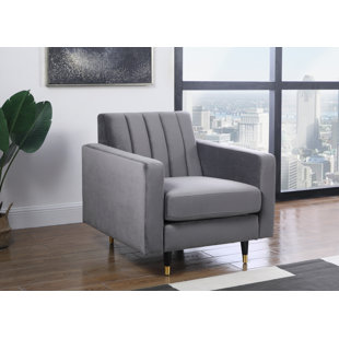 BRAYDEN STUDIO® Conn Velvet Armchair