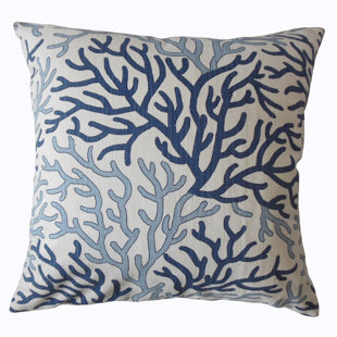 THE PILLOW COLLECTION Saniya Floral Feather Reversible Throw Pillow