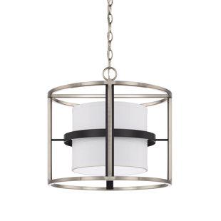 WILLA ARLO™ INTERIORS Simons 4 - Light Black Tie Unique/Statement Pendant