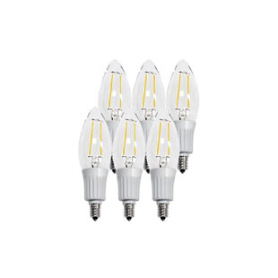 ARTIVA USA Equivalent B11 E12/Candelabra 2700K LED Bulb (Set of 6)
