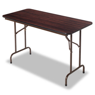 ALERA® Wood Rectangular Portable Folding Table