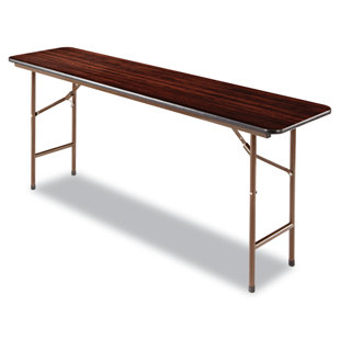 ALERA® Wood Rectangular Portable Folding Table