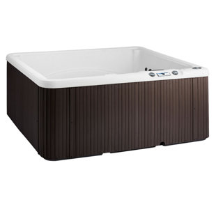 LIFESMART SPAS AND SAUNAS Lifesmart Spas LS350 Plus 110 Volt 5-Person 28-Jet Rectangle Plug and Play Hot Tub with Ozonator