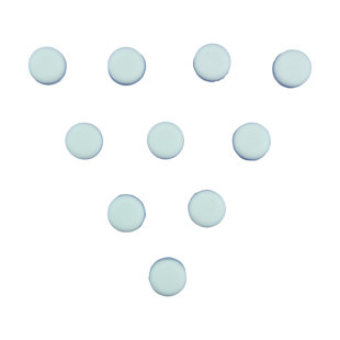 THE RENOVATORS SUPPLY INC. White Silicone Door Stopper Tips 1/4" ID Wall Protect Bumper Stopper (Set of 10)