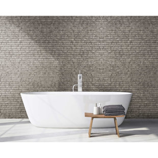 INNOVERA DECOR BY PALRAM Ledge Stone 24" W x 24" L PVC Wall Paneling in Portland Cement