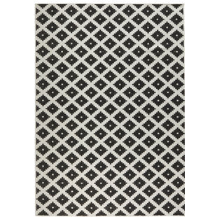 NORTHRUGS Nizza Flatweave Black/Cream Rug