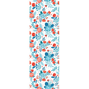 GEMMA VIOLET Lila Peel & Stick Floral Roll