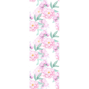 GEMMA VIOLET Isabel Removable Nursery Watercolor 8.33' L x 100" W Peel and Stick Wallpaper Roll