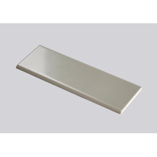 WALKON TILE Hudson 12'' L x 4'' W Ceramic Bullnose Tile Trim