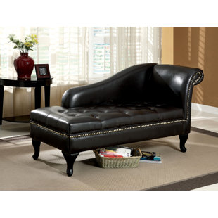 DARBY HOME CO Marcela Vegan Leather Chaise Lounge