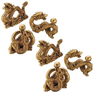 DESIGN TOSCANO Dragons of Fortune Figurine (Set of 6)