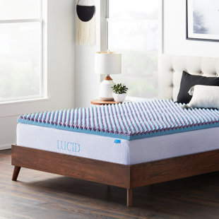 LUCID COMFORT COLLECTION 2.5'' Memory Foam Mattress Topper