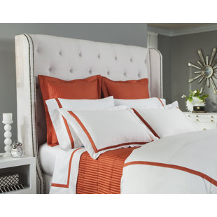 HOME TREASURES LINENS Fino 100% Cotton Sateen Duvet Cover
