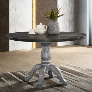 OPHELIA & CO. Mariposa Round Solid Wood Base Dining Table