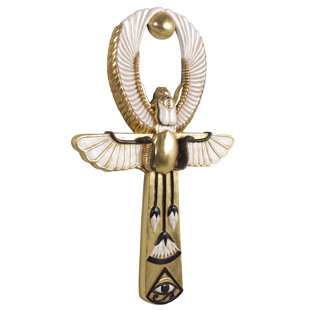 DESIGN TOSCANO Egyptian Amun Re Ankh Wall Sculpture