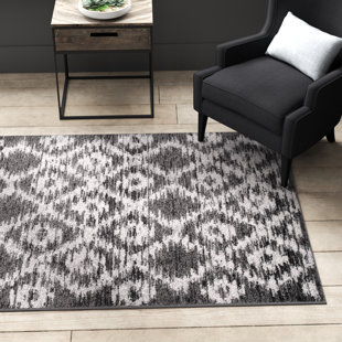 GREYLEIGH™ Connie Ikat Ivory/Charcoal Area Rug