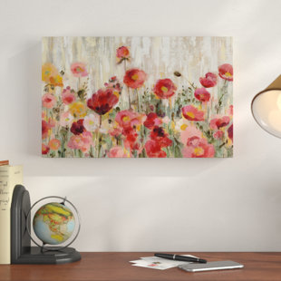 WINSTON PORTER Sprinkled Flowers Crop On Canvas by Silvia Vassileva Print