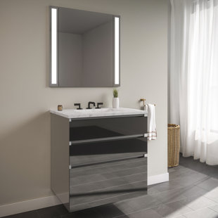 ROBERN Curated Cartesian 31" Single Bathroom Vanity Set with Mirror