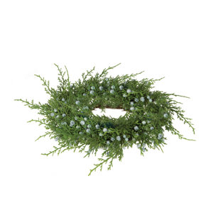 THE HOLIDAY AISLE® Millers Juniper Pine 11" Plastic Wreath (Set of 2)
