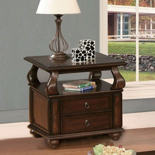 ANDREW HOME STUDIO Charleen Solid Wood Top 2 - Drawer End Table