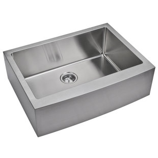 DCOR DESIGN 30'' L Single Bowl Stainless Steel Kitchen Sink