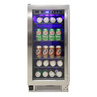 VINOTEMP Connoisseur 68 Can 15" Convertible Beverage Refrigerator