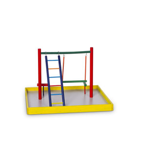 TUCKER MURPHY PET™ Chazity 12.5'' Wood Bird Play Gym for Table Top