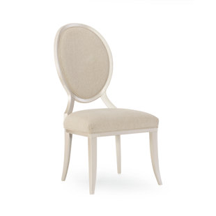 CARACOLE COMPOSITIONS Avondale Brushed Tweed Round Back Upholstered Dining Chair (Set of 2)