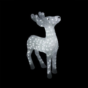 NORTHLIGHT SEASONAL 23" Lighted Commercial Grade Reindeer Christmas Display Decor