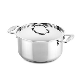 Mepra Casserole 2 H. with Lid Glamour Stone Stainless Steel