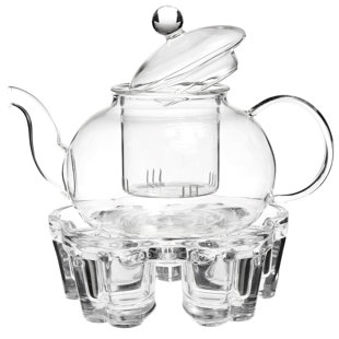 Winston Porter Troche 26oz. Glass Teapot