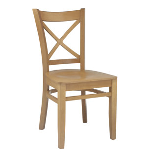 CHARLTON HOME® Wanamaker Cross Back Side Chair (Set of 2)