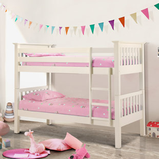 JULIAN BOWEN Seville Bunk Bed Frame in Stone White