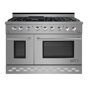 NXR Professional Ranges 48" 7.2 Cubic Feet Smart Gas Free Standing Range with 6 Burners