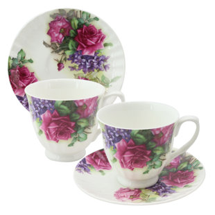 GRACE'S TEA WARE Bone China Teacup and Saucer