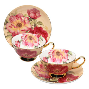 GRACE'S TEA WARE Keepsake Bone China Teacup and Saucer