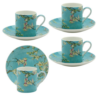 GRACE'S TEA WARE Tokyo Bone China Espresso and Saucer
