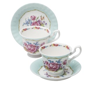 GRACE'S TEA WARE Marie Bone China Teacup and Saucer