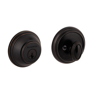 BALDWIN Prestige 380 Round Single Cylinder Deadbolt Featuring SmartKey® Security
