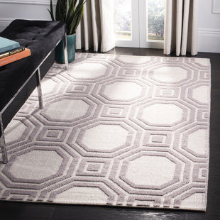 MARTHA STEWART RUGS Martha Stewart Puzzle Hand Woven Wool Geometric Rug