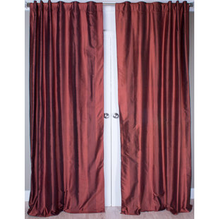 INDIA'S HERITAGE Silk Room Darkening Curtain Panel